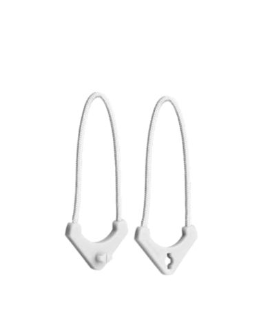 WANDRD Worryless™ Locking Zipper Pullers - Secure Your Travel Essentials - Zipper Locks for Travel Gear (Cloudbreak White)