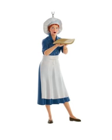 Kurt Adler I Love Lucy Making Pizza Ornament 5.25 Inch Multicolor LU2231
