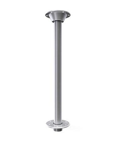 Manufacturers' Select ITC RV Table Leg System. SurFit 29" Leg, Silver, Recessed Mount with Aluminum Floor and Table Bases