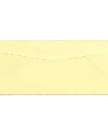 50 Color Cream #10 Business Envelopes, 9.5" x 4.125", Standard Flap
