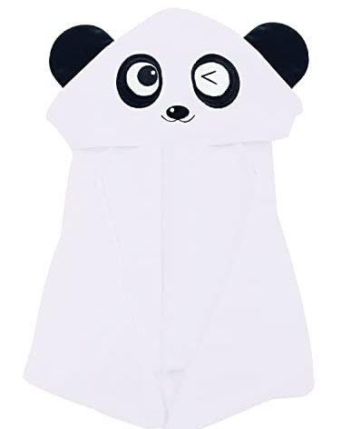 YOYOO Baby Bath Towel – Viscose Derived from Bamboo, Baby Hooded Towels - Newborn Essential Cute White Panda-Perfect Baby Registry Gifts for Boy Girl