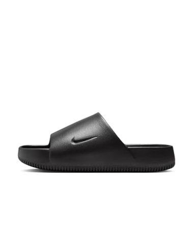 Nike Men's Calm Slides, Black/Black, 11
