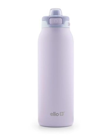 Ello Pop & Fill 32oz Stainless Steel Water Bottle with Quick Fill Technology, Double Walled and Vacuum Insulated Metal, Leak Proof Locking Lid, Sip and Chug, Reusable, BPA Free, Aurora