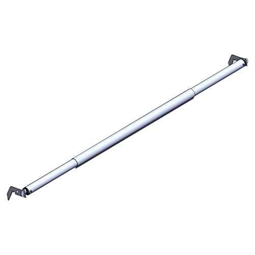 Hecis Double Layer Adjustable Crossbar and Hangers for use with Pipe and Drape Kit, 8-10ft Width Silvery