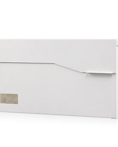 xydled Mailbox Wall Mount Door Mailboxes for Outside, Large Steel Hanging Metal Mailbox, Modern Post Box Package Parcel Drop Box for House Home, Textured White, 14.56''x7.1''x4''