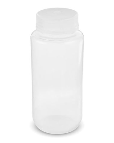 United Scientific® Unistore™ - Sample Containers with Lids - Laboratory Grade Polypropylene Wide Mouth Reagent Bottle - 16 Oz Bottles with Caps (500ml), Plastic Bottles with Lids, Pack of 12
