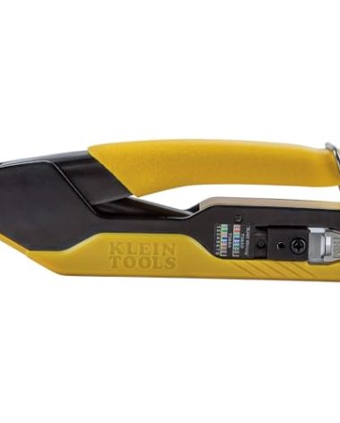 Klein Tools VDV226-005 Compact Modular Data Cable Crimping Tool, for Pass-Thru RJ45 Connectors