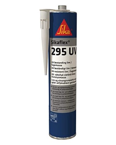 Sikaflex-295 UV Resistant Marine Adhesive Sealant, 10.1 fl. oz Cartridge, Black (10.1 fl. oz Cartridge, Black, 1)