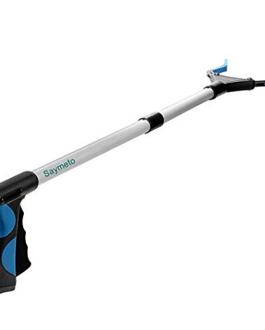 Grabber Reacher Tool, 32" Foldable Picker Upper Grabber, Reaching Tool for Trash Claw Pick Up Stick, Litter Picker, Arm Extension (BLUE1)