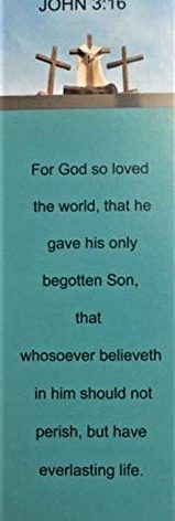 John 3:16 Bookmarks - for God So Loved The World - Easter Bookmarks - Amazing Love - Religious Valentines Day (Pack of 50)