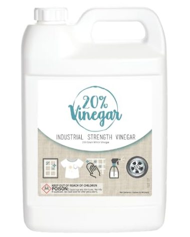 Bluewater Chemgroup 20% Professional Grade Concentrated Vinegar | Dilutes to 4 Gallons of Multipurpose Cleaning Vinegar | 4X Power Vinegar | Hundred's of Industrial & Home Uses