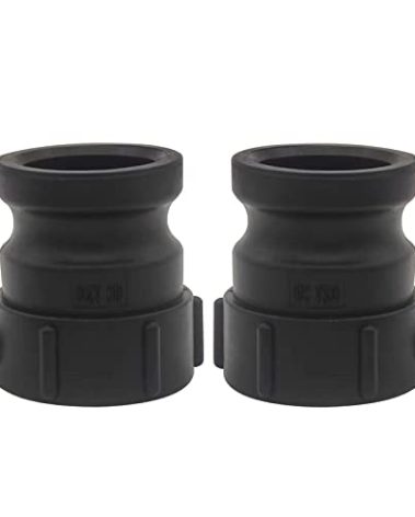 2 pcs Cam and Groove Fitting, 2" Buttress x 2" Male Adapter, 2" Coarse Thread Thread Polypropylene Camlock Fittings