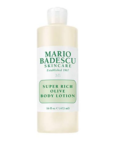 Mario Badescu Super Rich Olive Body Lotion for Dry Skin, Non-Greasy and Creamy Moisturizer Infused with Olive Oil, Ideal for All Skin Types, 16 Fl Oz