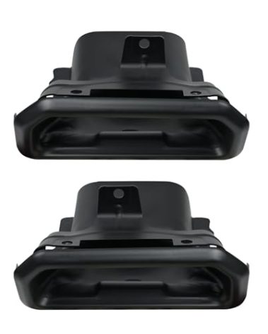 Vanshly 2253506 Exhaust Tips Bezels Black RH/LH 1 PAIR Compatible with 2019.2020.2021.2022.2023 2024 Chevy Silverado/GMC Sierra 1500