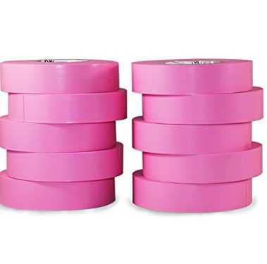 GGR Supplies T.R.U. EL-766AW Pink General Purpose Electrical Tape 3/4" (W) x 66' (L) UL/CSA Listed core. Utility Vinyl Synthetic Rubber Electrical Tape (10 Pack)
