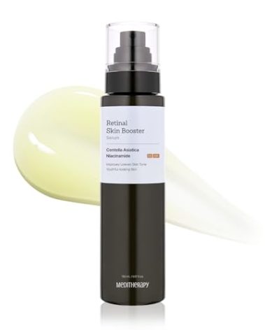 MEDITHERAPY Retinal Skin Booster Serum – Beginner Friendly Non-Irritating Retinaldehyde for Face and Body – Anti-Aging Retinol Pore Minimizer for Blemish Prone Skin– Korean Skin Care, 5.07 Fl.Oz Large