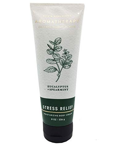 Bath & Body Works Aromatherapy Stress Relief Eucalyptus Spearmint Body Cream 8 Ounce