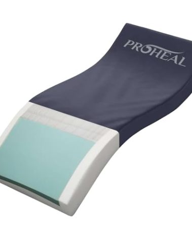 Hospital Bed Mattress for Pressure Redistribution - Multi-Tiered Die-Cut and Memory Foam Medical Mattress for Moderate to High Bedsore Treatment - Sloped Heel - 36" x 80" x 6"