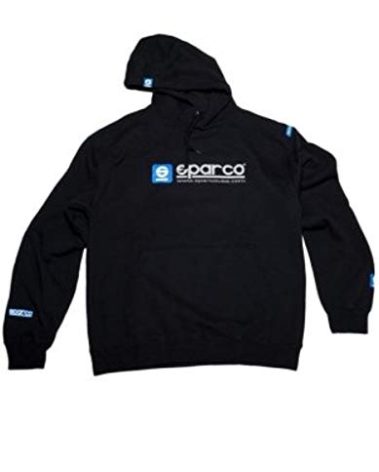 Sparco SP03100NR2M WWW Medium Black Hooded Sweatshirt