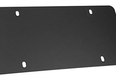 LFPartS Stainless Steel Backing Reinforce Plate for License Plate, Black (Pack of 1)
