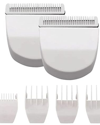 2 Pack Professional Peanut Clipper/Trimmer Snap On Replacement Blades #2068-300 - Compatible with Wahl Peanut Hair Clipper/Trimmer, White