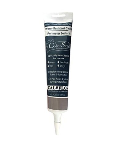 CalFlor ColorSeal Flexible Sealant – Gray 5.5 oz – Long-Lasting, Water-Resistant Seal for Wood, Tile, Laminate, Stone & Vinyl – Seals Gaps, Edges & Expansion Spaces