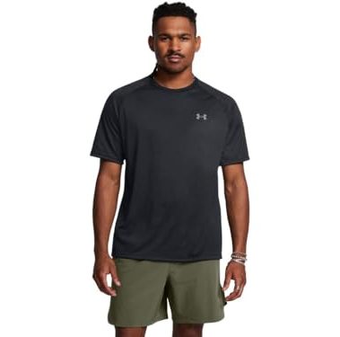 Under Armour Men's Tech 2.0 Short-Sleeve T-Shirt, Black (001)/Graphite, 4X-Large Tall