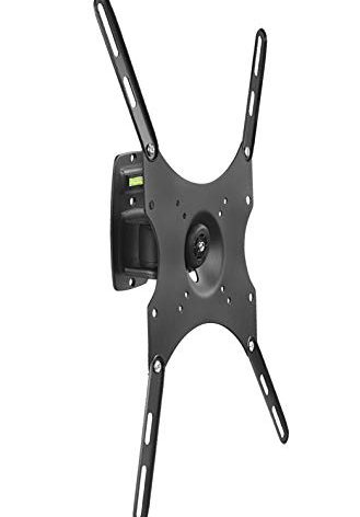 Mount-It! Locking Full Motion TV Wall Mount for 23–42 Inch Screens, Anti-Theft Removable VESA Plate, Swivel Tilt Rotate, Outdoor RV Mount, Single Stud Install, Fits VESA 75x75–400x400, 44 Lb Capacity