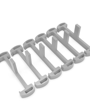 HTOH Plastic Clip for Linear Drain, Tile Tray Supporter, Grey Plastic Drain Clips for HTOH Tile-Insert Shower Drain,6 PCS