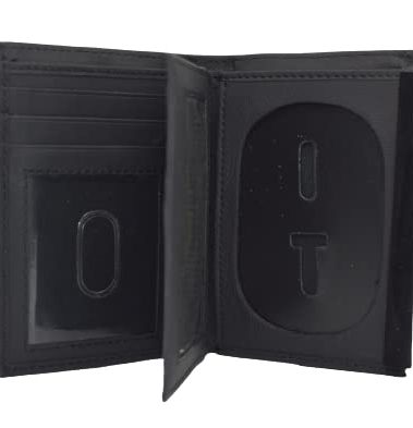 MARSHAL Genuine Cowhide Leather Badge RFID Wallet for Firefighters, Police etc.