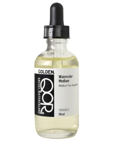 GOLDEN QoR Watercolor Medium, 2 oz. Jar, Professional Mediums & Grounds