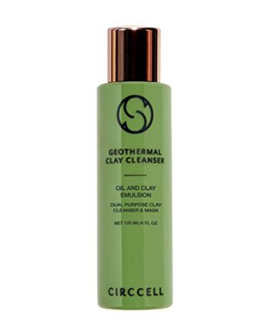 CIRCCELL Geothermal Clay Cleanser – Hydrating Facial Cleanser - Arctic Clay and Essential Oils Deep Clean & Detox Skin – Hydrating Clay Face Wash or Mask for All Skin Types