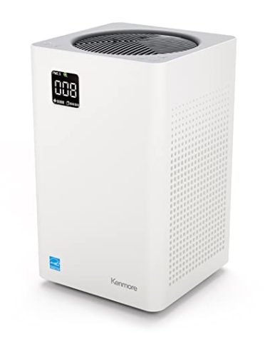 Kenmore PM2010 Air Purifiers with H13 True HEPA Filter, Covers Up to 1200 Sq.Foot, 24db SilentClean 3-Stage HEPA Filtration System, 5 Speeds for Home Large Room, Kitchens & Bedroom, PM2010
