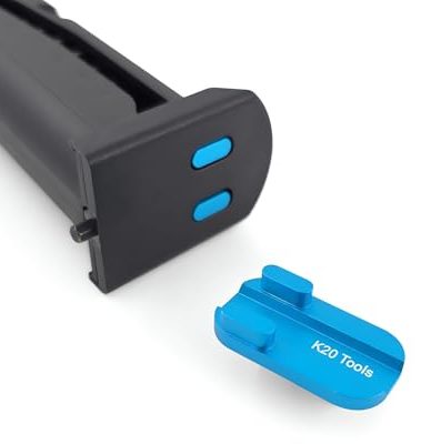 K20 Tools Magazine Bottom Marker Adapter Compatible with Byrna SD, HD, LE, EP - Fits 7 Round Mags (Blue)