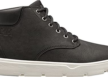 Helly-Hansen Pinehurst Leather Men's Waterproof Hiking Boot - Outdoor Trekking Gear with Durable Grip, Cushioned Midsole, 990 Black - 10.5