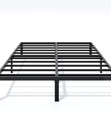 LUMUNANCE Metal Bed Frame King Size - 12 Inch Heavy-Duty King Platform Bed Frame No Box Spring Needed, Easy Assembly, Noise-Free, Sturdy Mattress Foundation, Underbed Storage Space