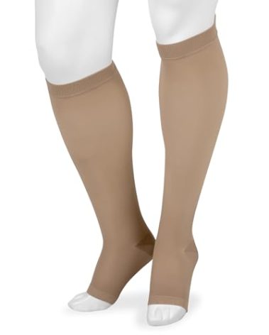 Juzo Basic 4411ad 20-30mmhg Knee-High Open Toe Compression Stocking ,Beige,3 (III)