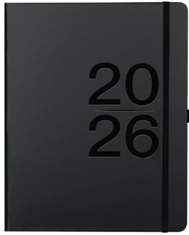2026 Planner - 2026 Weekly Monthly Planner, 8" x 10", JAN.- DEC. 2026, 2026 Planner/Calendar with Weekly Note Page, Hardcover, Pen Loop, Elastic Band, Inner Pocket