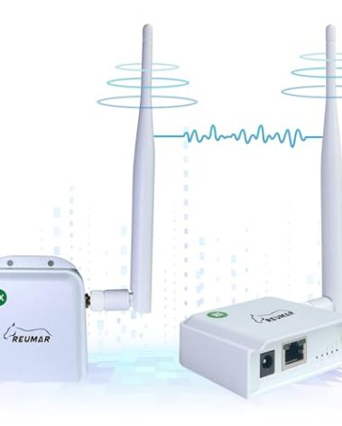 WiFi HaLow, Wireless Bridge 802.11ah, Wi-Fi Halo Point-to-Point Long Range Wireless Access with 2 DBi High-Gain Antenna, Ethernet Air Bridge Repeater Supports 2600 feet Outdoor Transmission Distance