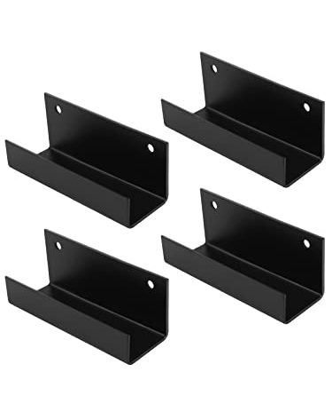 GBGS 4 Pcs Wall Tile Bracket,Fits 1-1/2" Panel Wall Display Hanger U Bracket