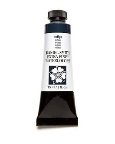 Daniel Smith Extra Fine Watercolor 15ml Paint Tube, Indigo (284600046), 0.5 Fl Oz (Pack of 1)