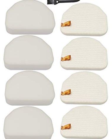 Dttery 4 Pack Filter Replacement for Shark Rocket Professional Upright Vacuum NV482, NV481, NV480, Rotator Powerlight Professional NV450, DuoClean Slim NV202, NV200, Navigator Light NV105 Part XFF450