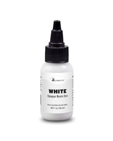 Alumilite Liquid Color Dye (White, 1 oz) Highly Concentrated Tint for Casting Resin, Polyester, and Urethane - Ideal for Clear, Translucent, or Opaque DIY Arts and Crafts, Beginners & Professionals