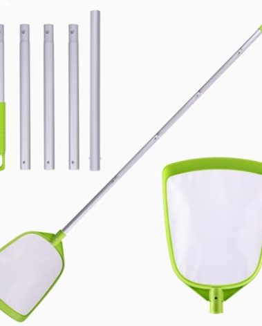Sepetrel Pool Skimmer Net- Total Length 72 inches Ultral Fine Mesh Rake with Pole,Accessories for Cleaning Inground/Above Ground Swimming Pool, Pond,Spa and Hot Tub Leaf Debris