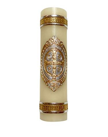 Saint Benedict Framed Medal Unique Candle Cirio de San Benito Protection