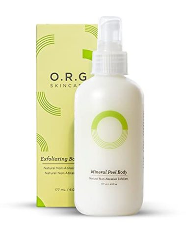 ORG Body Scrub Deep Gel Exfoliator for Glowing and Smooth Skin - Korean Exfoliating Peel Skincare - Natural Cruelty Free Formulation for Sensitive Skin 6oz