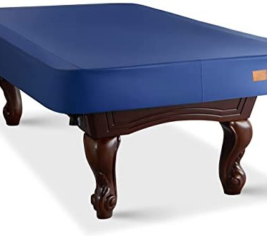BEARCOVER Heavy Duty Leatherette Billiard Pool Table Cover, Waterproof & Tearproof Cover for Pool Table 7/8/9FT (10 Colors Available) (8 Feet/Blue)