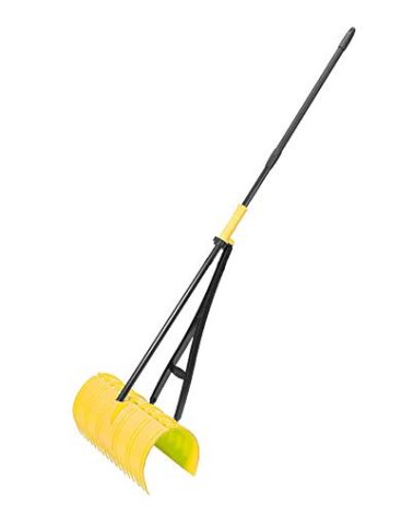 Amazing Rake Back Saving Garden Rake ― Leaf Rakes for Gardening ― Leaf Picker Upper ― Heavy Duty Leaves Claw & Rakes Lawns Garden Tool ― Easy Leaf & Grass Grabber Without Bending Over ― Yellow
