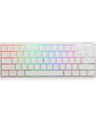 Ducky One 3 Mini Pure White 60% Hotswap RGB Mechanical Keyboard (Cherry MX Brown)