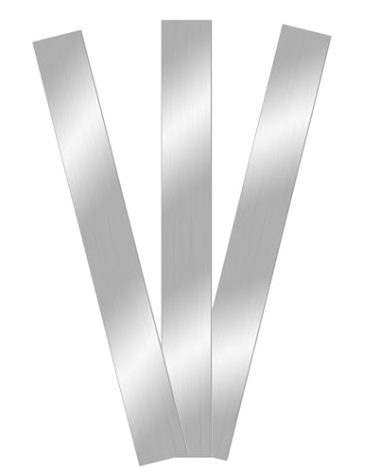 3pcs Stainless Steel Trim Strips 304 Brushed Finishing Sheet Metal Gap Filler Silver Metal Trim Molding for Home Kitchen Stove Wall Diy Craft Application 15.7x2 Inch